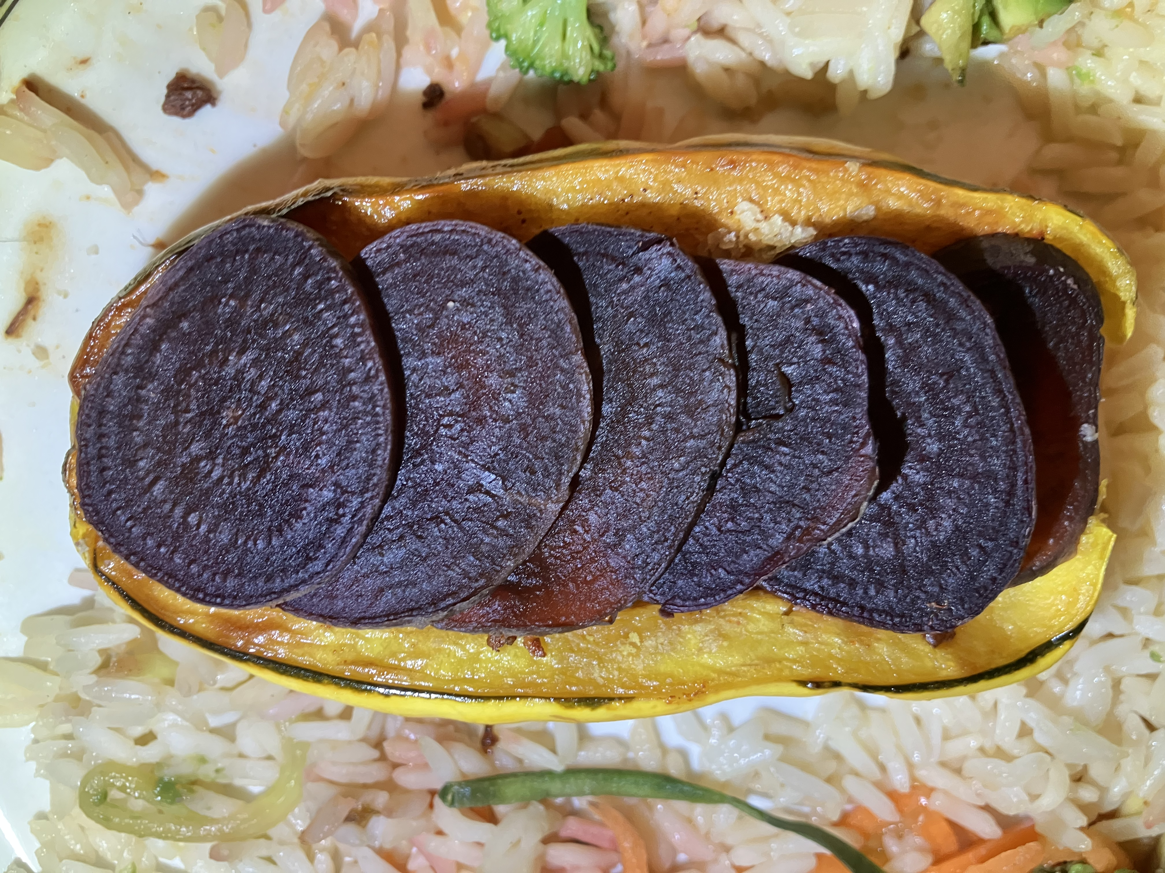 Stuffed delicata squash