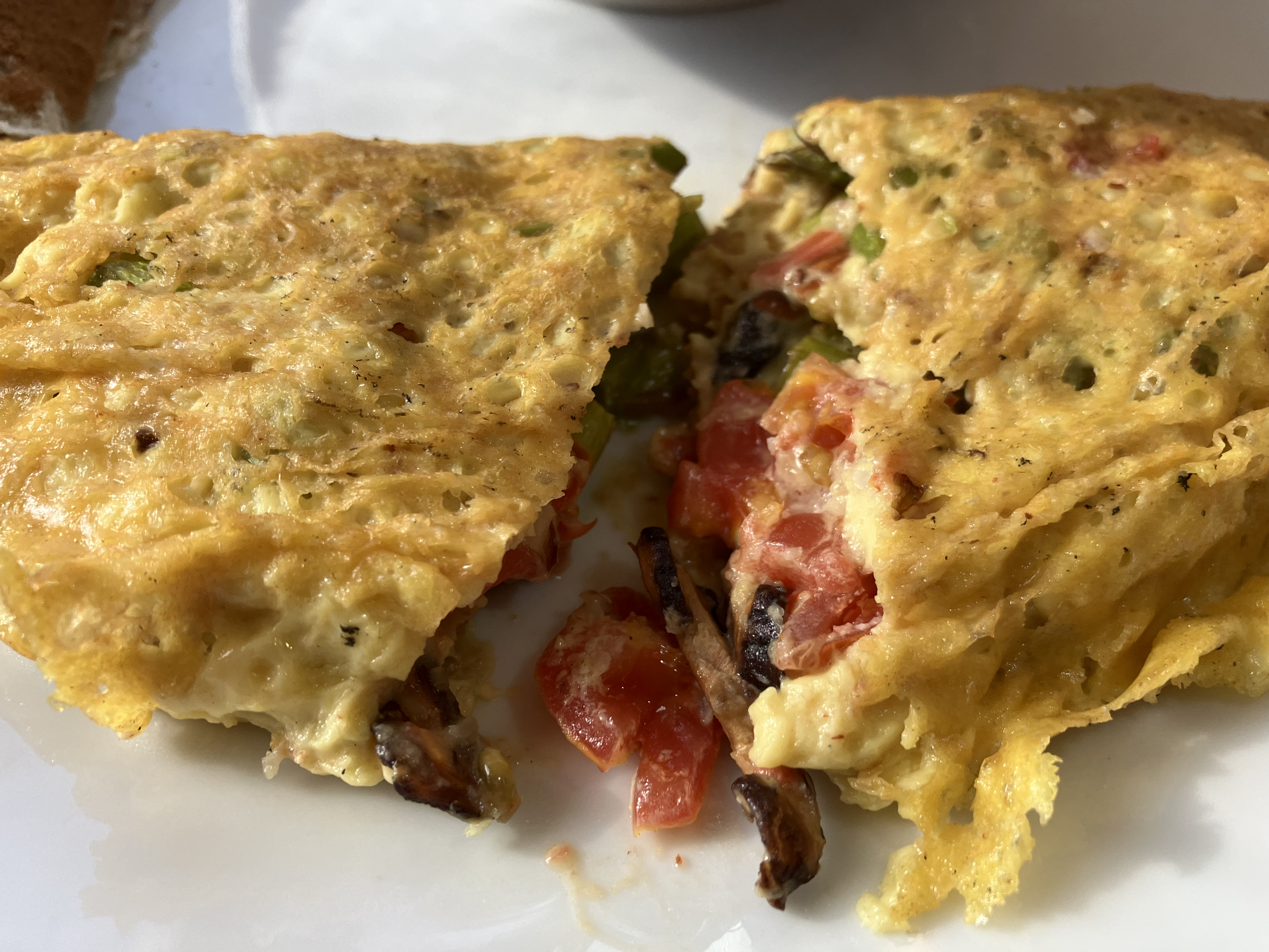 Close-up of omelet